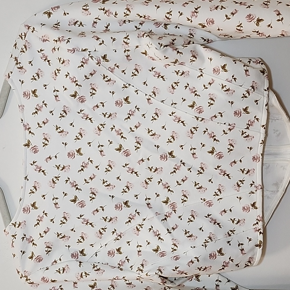 Aritzia Sunday Best Maverick Bustier Top White Floral Size Meduim - Picture 12 of 16